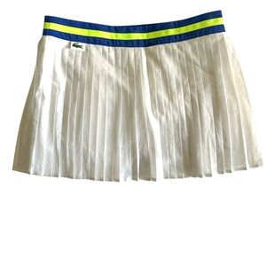 Lacoste Women's White Pleated Skirt Size M/L(40)
